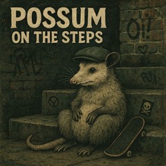 Possum on the steps