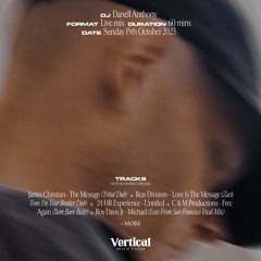 Vertical Rhythm Stream - No.1 w/ Danell Anthony