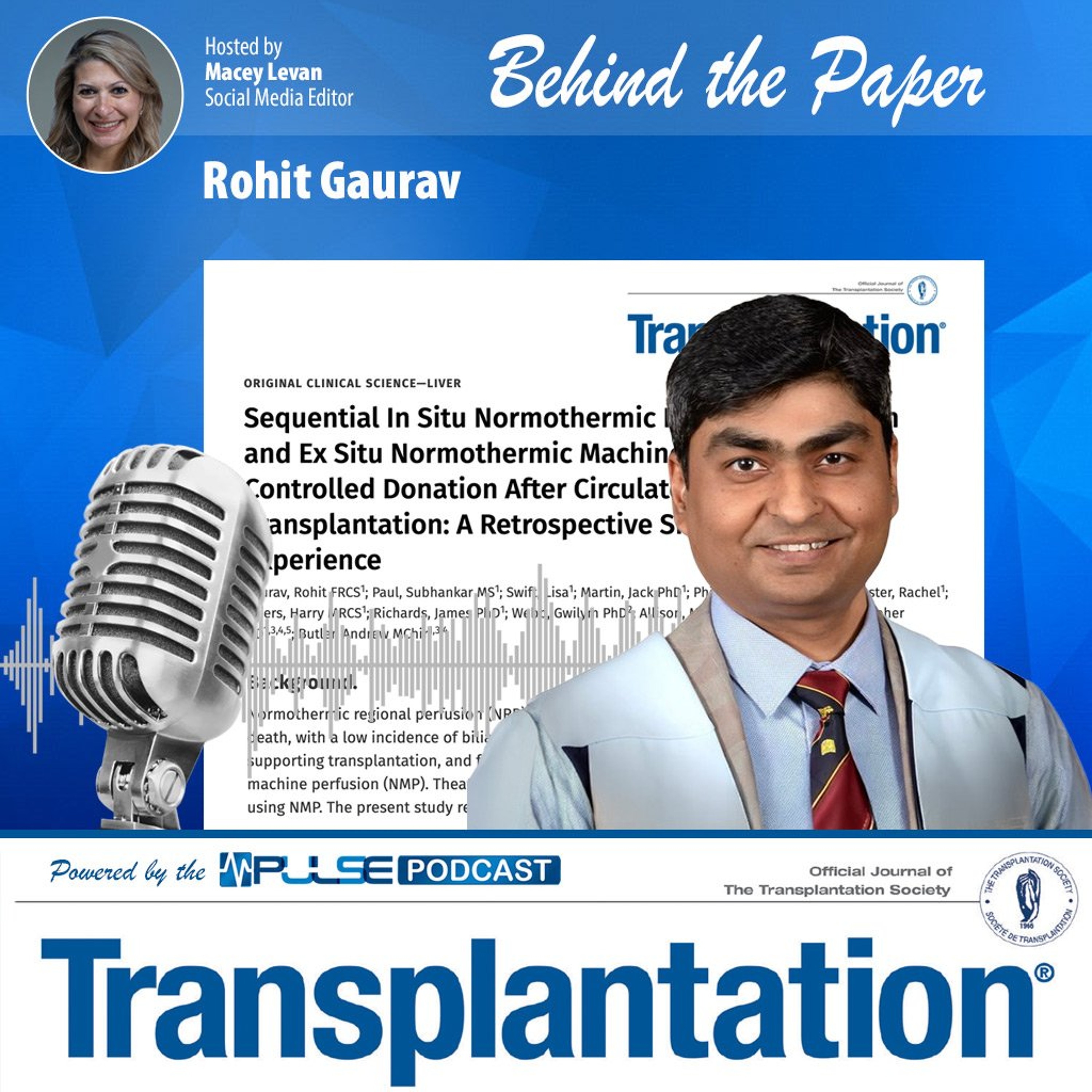 Episode 27: Behind the Paper: Sequential NRP and NMP in DCD Liver Transplantation | Behind the Paper episode artwork