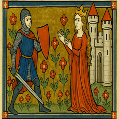 The Knight And The Lady Of Camelot