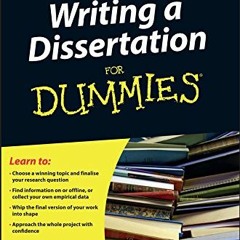 ^Writing a Dissertation For Dummies BY Carrie Winstanley (Author) (Read-Full$