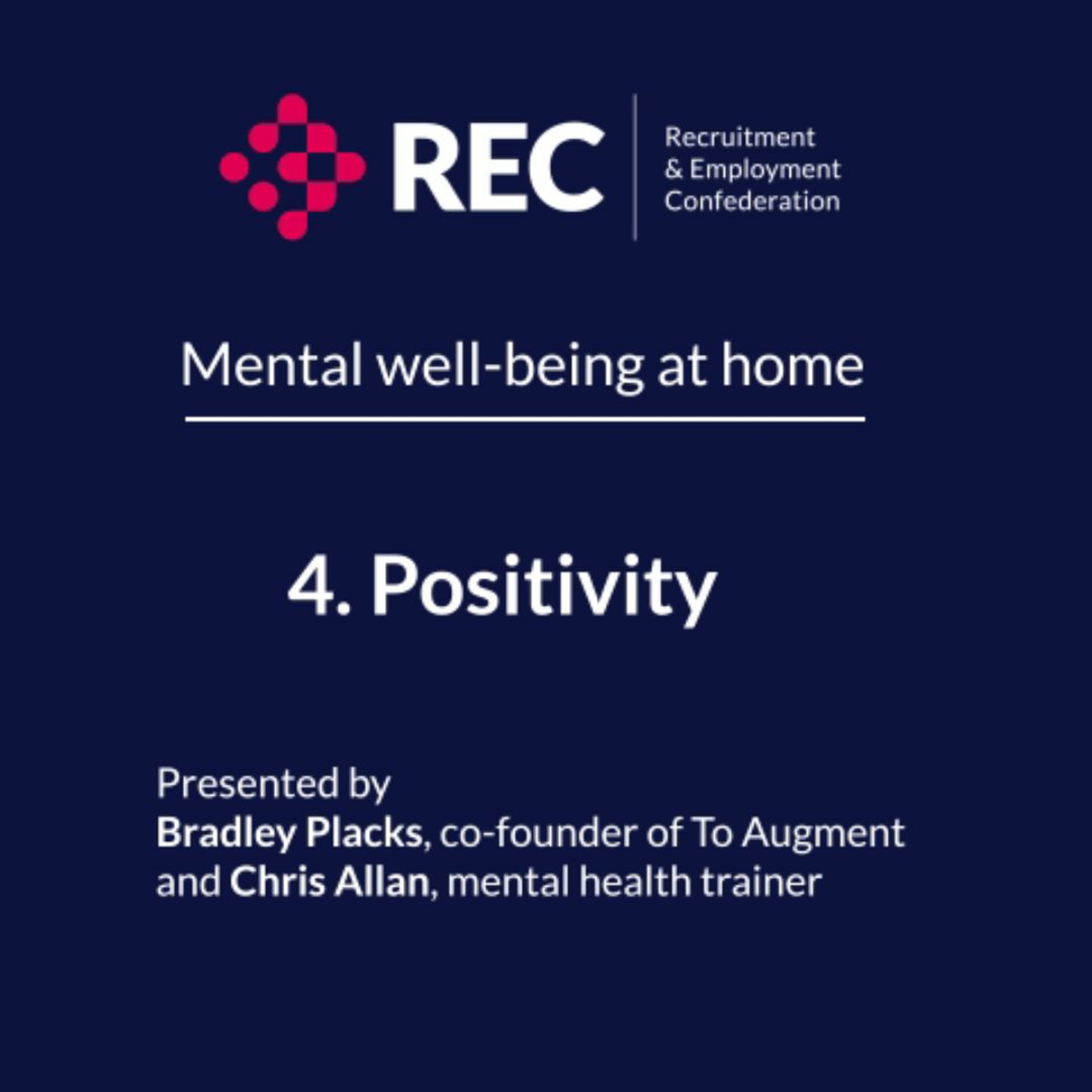 Mental Well-being at Home -4- Positivity