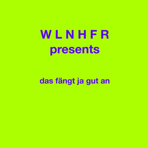 das fängt ja gut an . . .