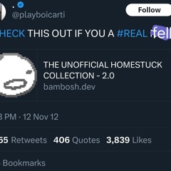 Playboi Carti Is A Homestuck Fan
