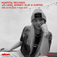 Hospital Records with Lens, Whiney, Slay & Subten - 28 September 2022