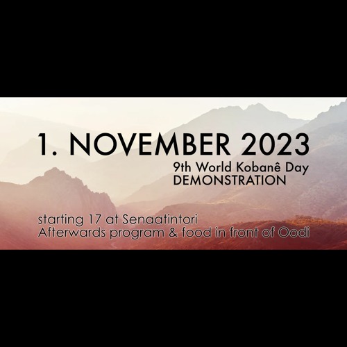 Puhe Kobanê-päivän mielensoituksessa 1.11.2023