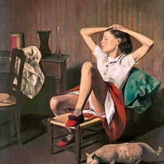 Retrato de una chica tosiendo