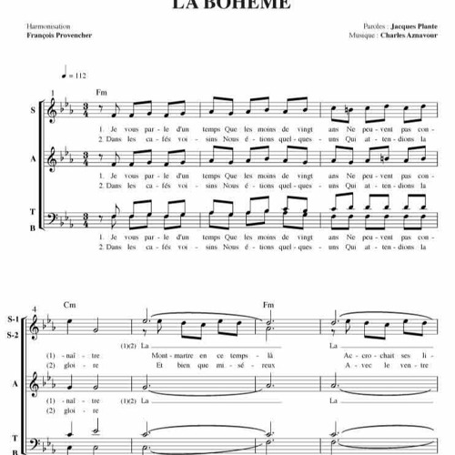 tempo Adolescente miroir de porte la boheme piano partition gratuite En  premier Jabeth Wilson robe