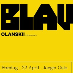 Olanskii (Techno set) at Jaeger Oslo - live recording 22.04.2022