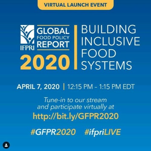 Stream episode IFPRI VIRTUAL LAUNCH EVENT: 2020 Global Food Policy ...