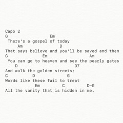 There’s a gospel of today (new tune)