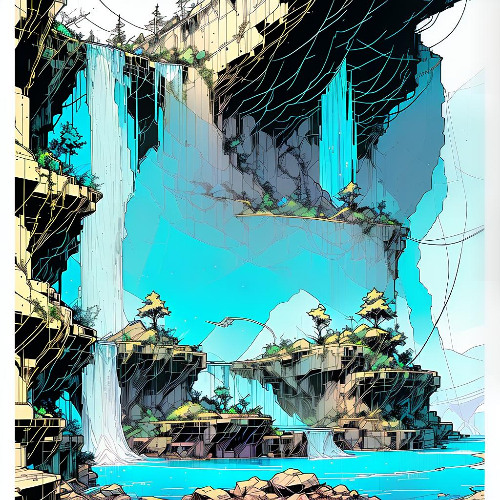 Crystal Clear Waterfall