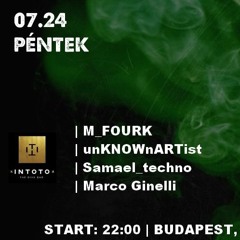 Marco Ginelli @ LIVE - Intoto Club Budapest 2020.07.24.