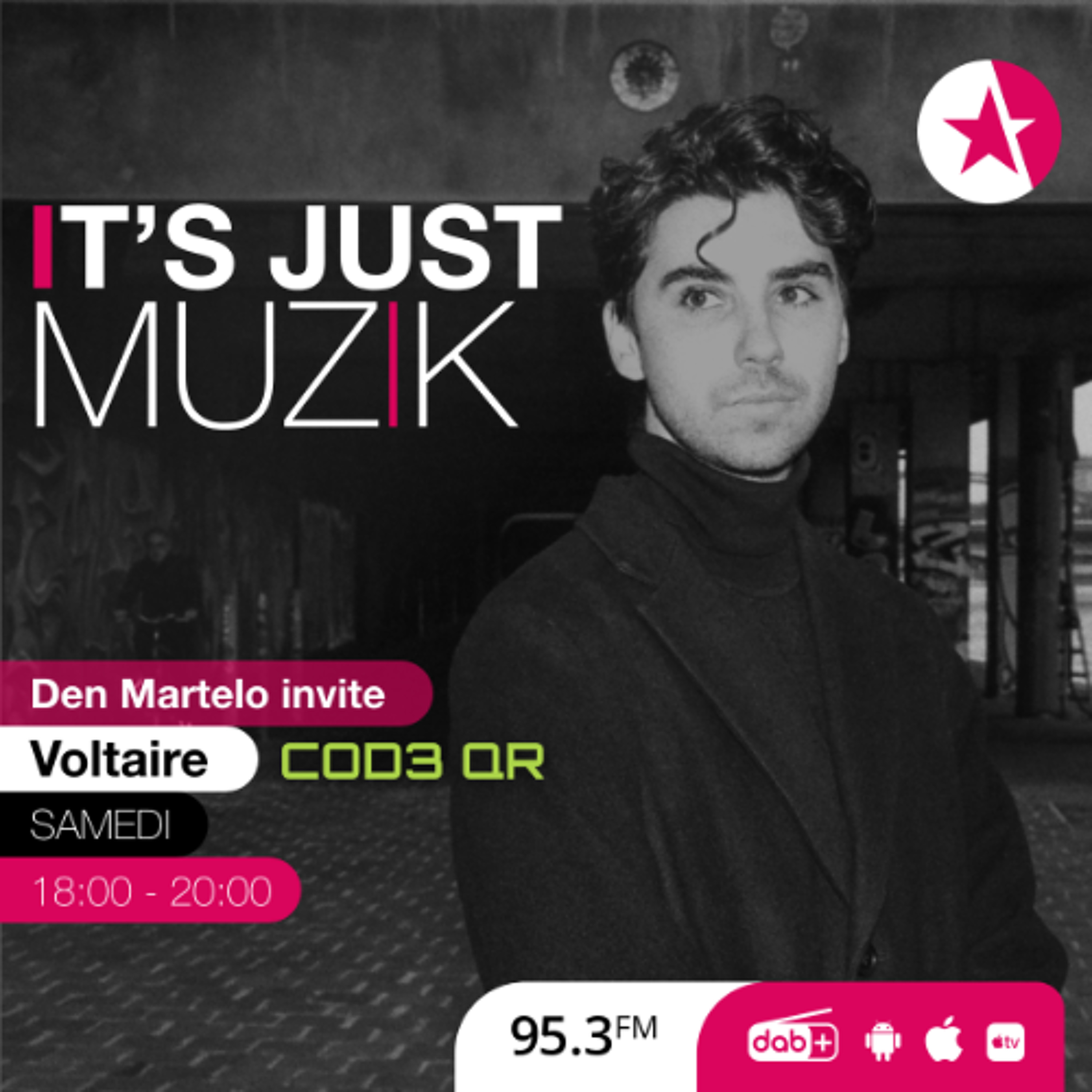 IT'S JUST MUZIK #117 with VOLTAIRE (cod3 qr) [5 Jul'25] episode artwork