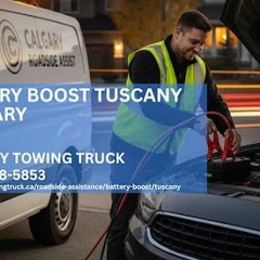 Battery Boost Tuscany Calgary | Calgary Towing Truck | 587-318-5853