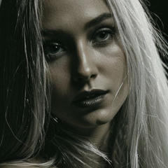 A hot blond girl with the perfect body and blue eyes