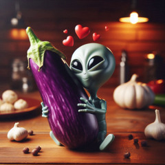 Aubergine Amour Alien