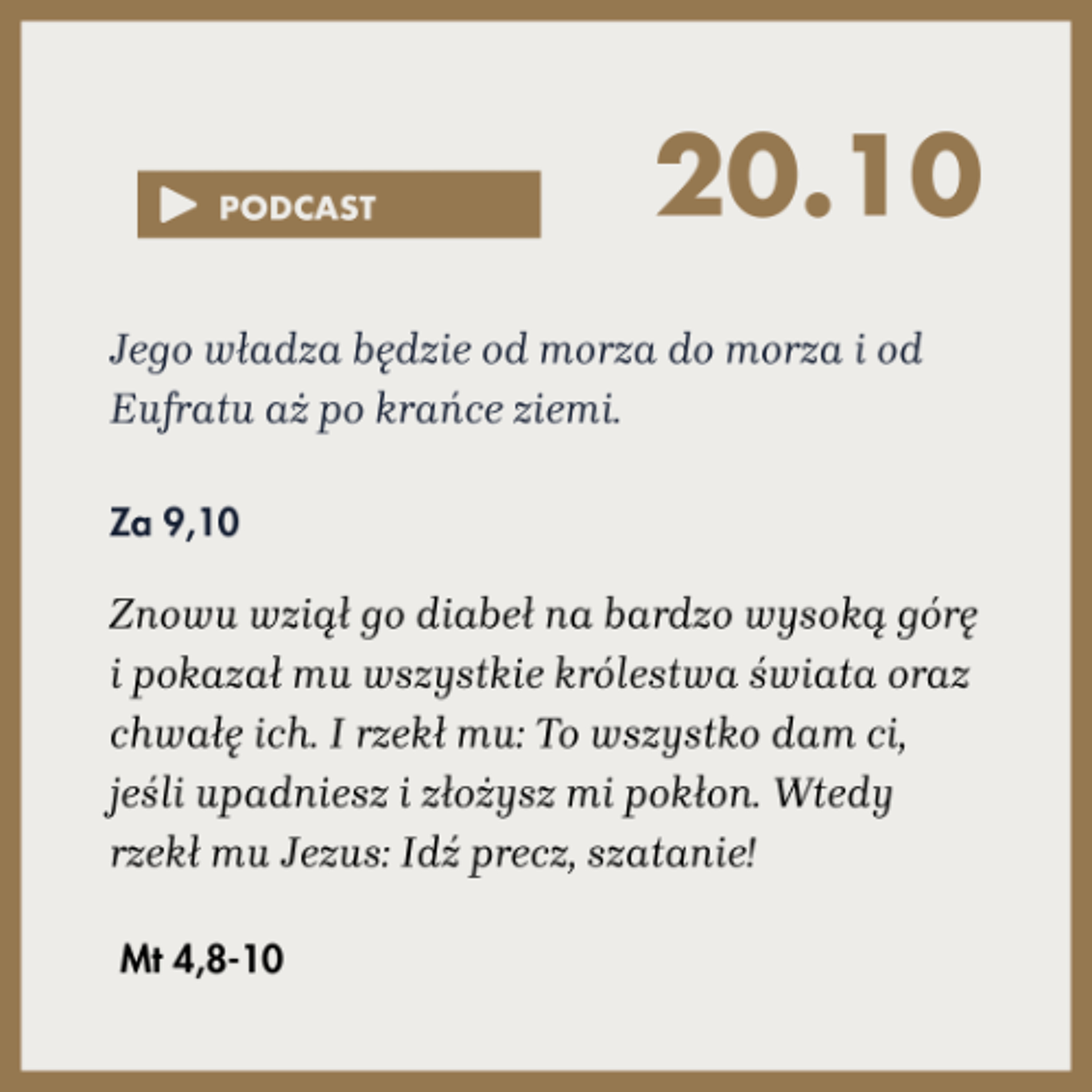 Poranek ze Słowem na 20 października 2025 episode artwork