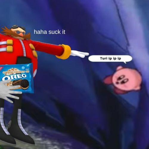 Stream kirby gets kicked off a cliff by dr.eggman for stealing his
