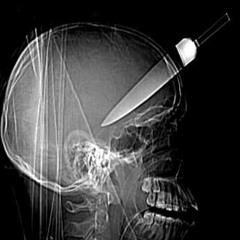 facepalming with a knife