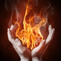 Scared flame