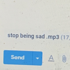stop being sad