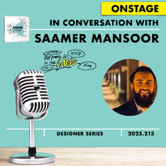 Saamer Mansoor #DESIGNtoCHANGE ONstage with Ruud Janssen + Roel Frissen