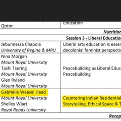 Gabrielle Lindstrom presentation on "Confronting Residential School Denialism"
