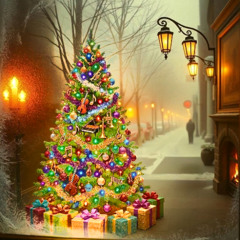 Lanterns in the Snow