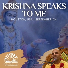 Krishna Speaks to Me | SB 1.2.30-31 | Houston, USA | Svayam Bhagavan Keshava Maharaja