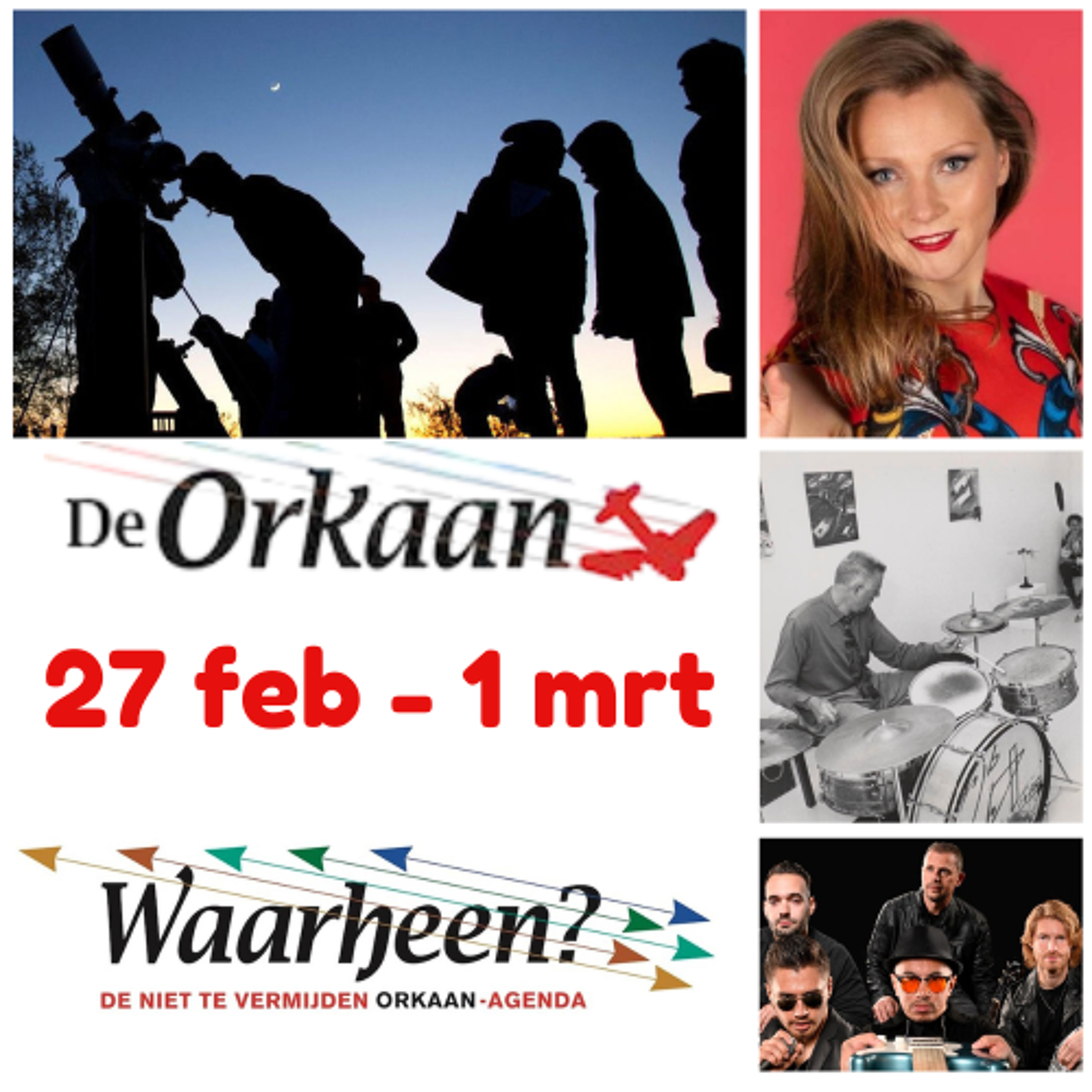Waarheen - Zaanse uitgaanstips van De Orkaan (27 februari – 1 maart)