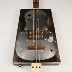 Metal Top 3 String Cigar Box Guitar CBG #2614
