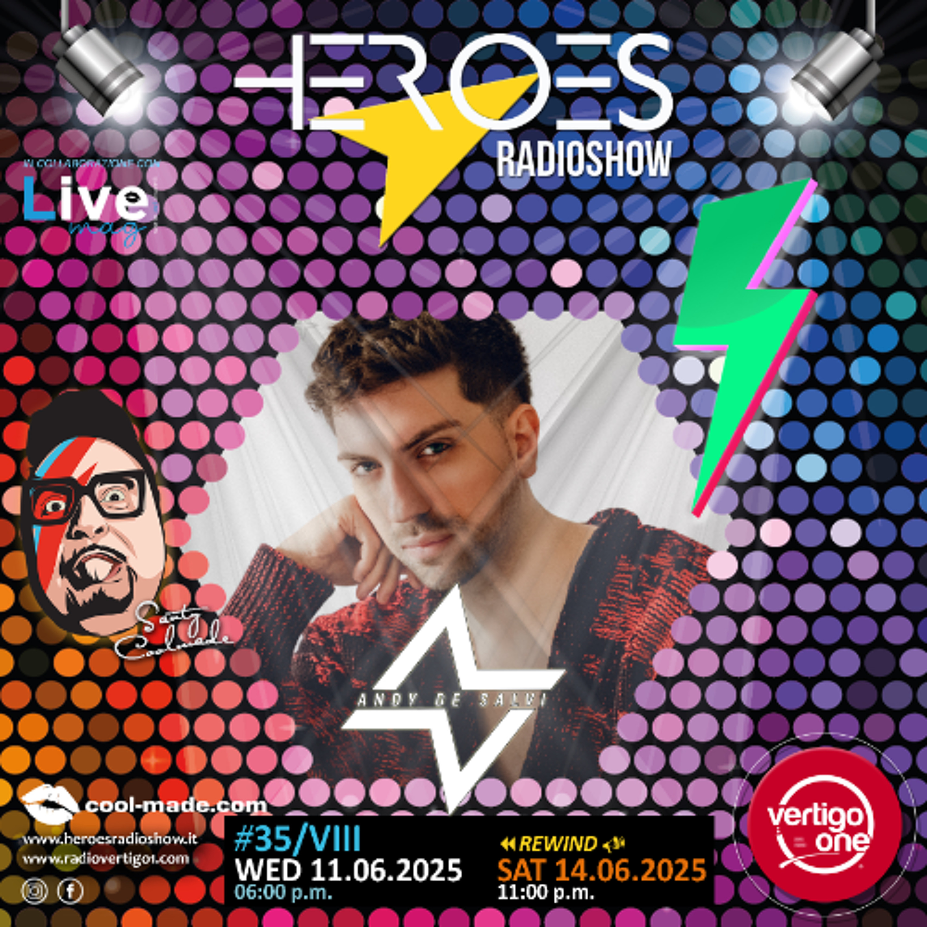 35/2024-25> HEROES RadioShow - Special Guest ANDY DE SALVI episode artwork