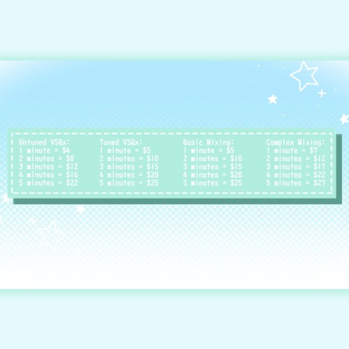VOCALOID Tuning/Mixing Commissions Open!