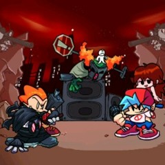 Accelerant, but Boyfriend ends up fighting Hank, Pico, Little man and Tricky ¯\_(ツ)_/¯