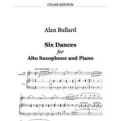 Six Dances for Alto Saxophone and piano