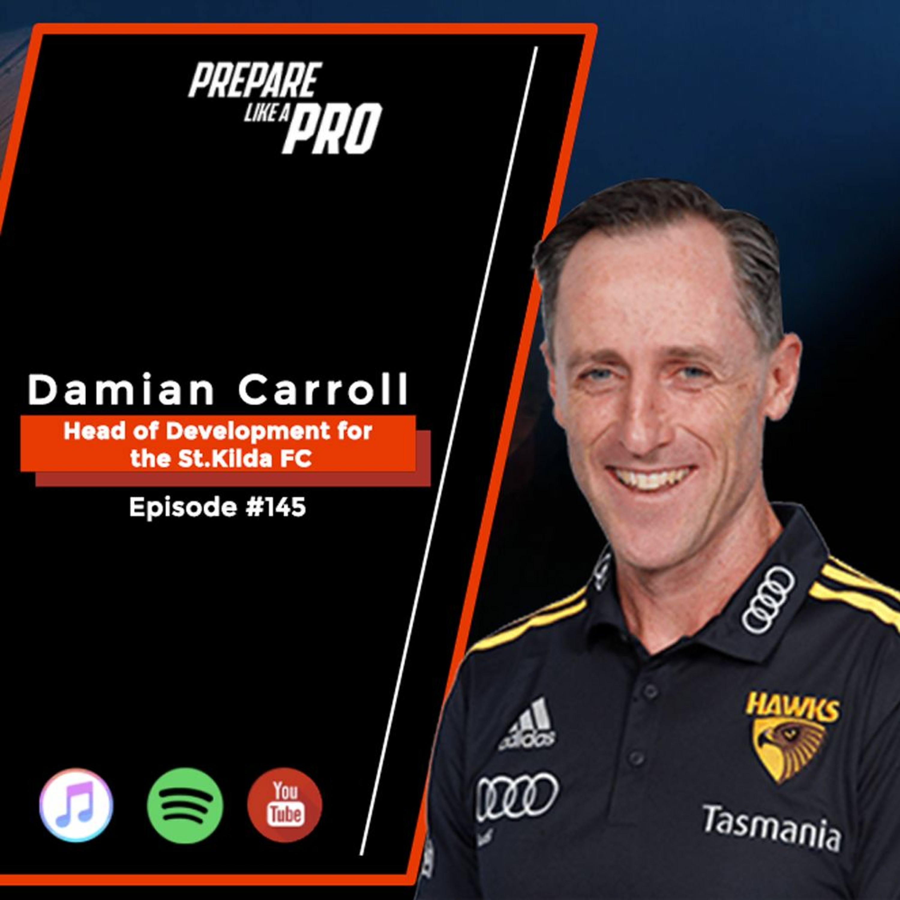 #145 - Damian Carroll, Head of Development for the St.Kilda FC (bite-size) episode artwork