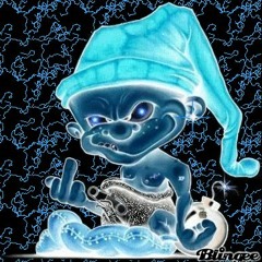 smurfin the way my money blue