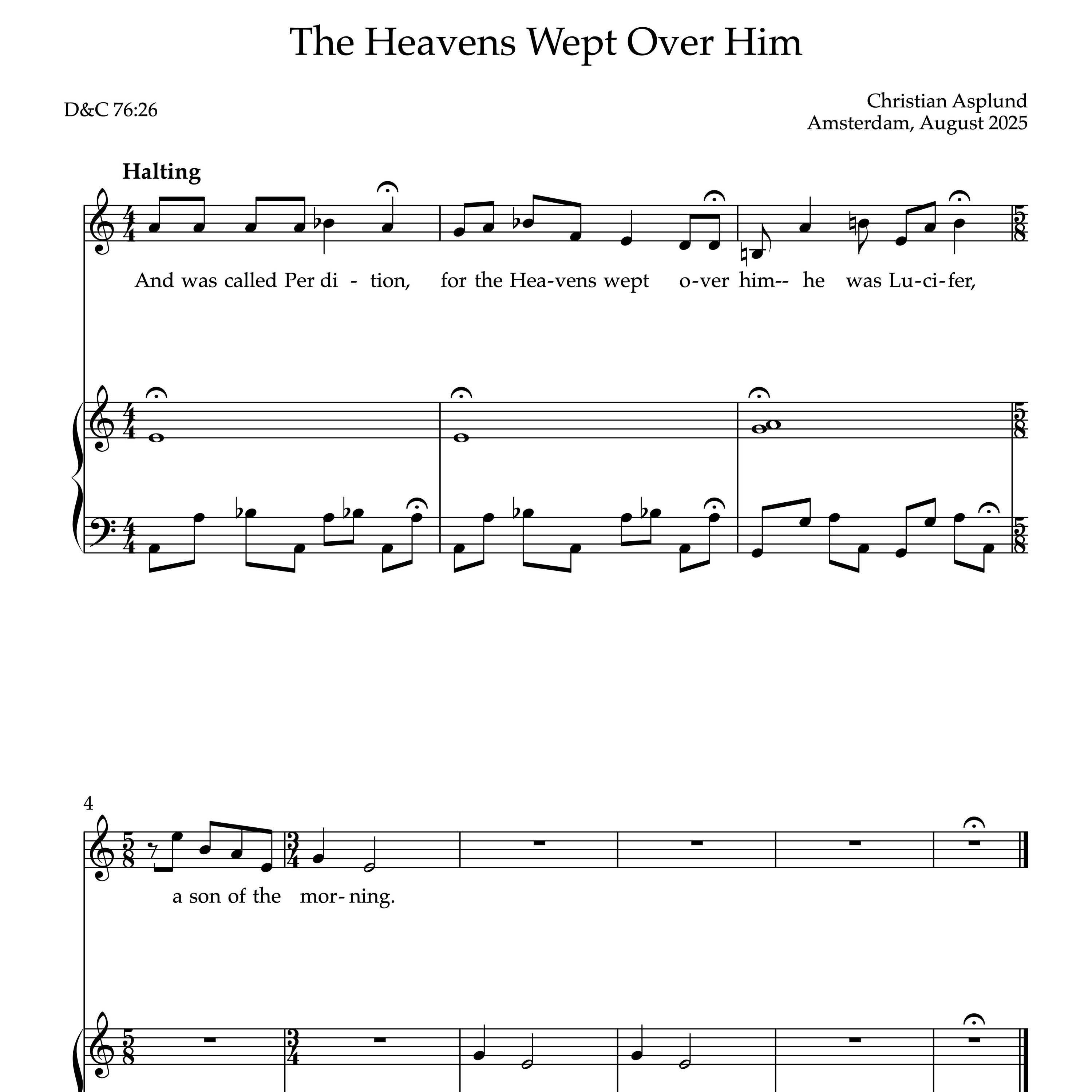 The Heavens Wept Over Him episode artwork