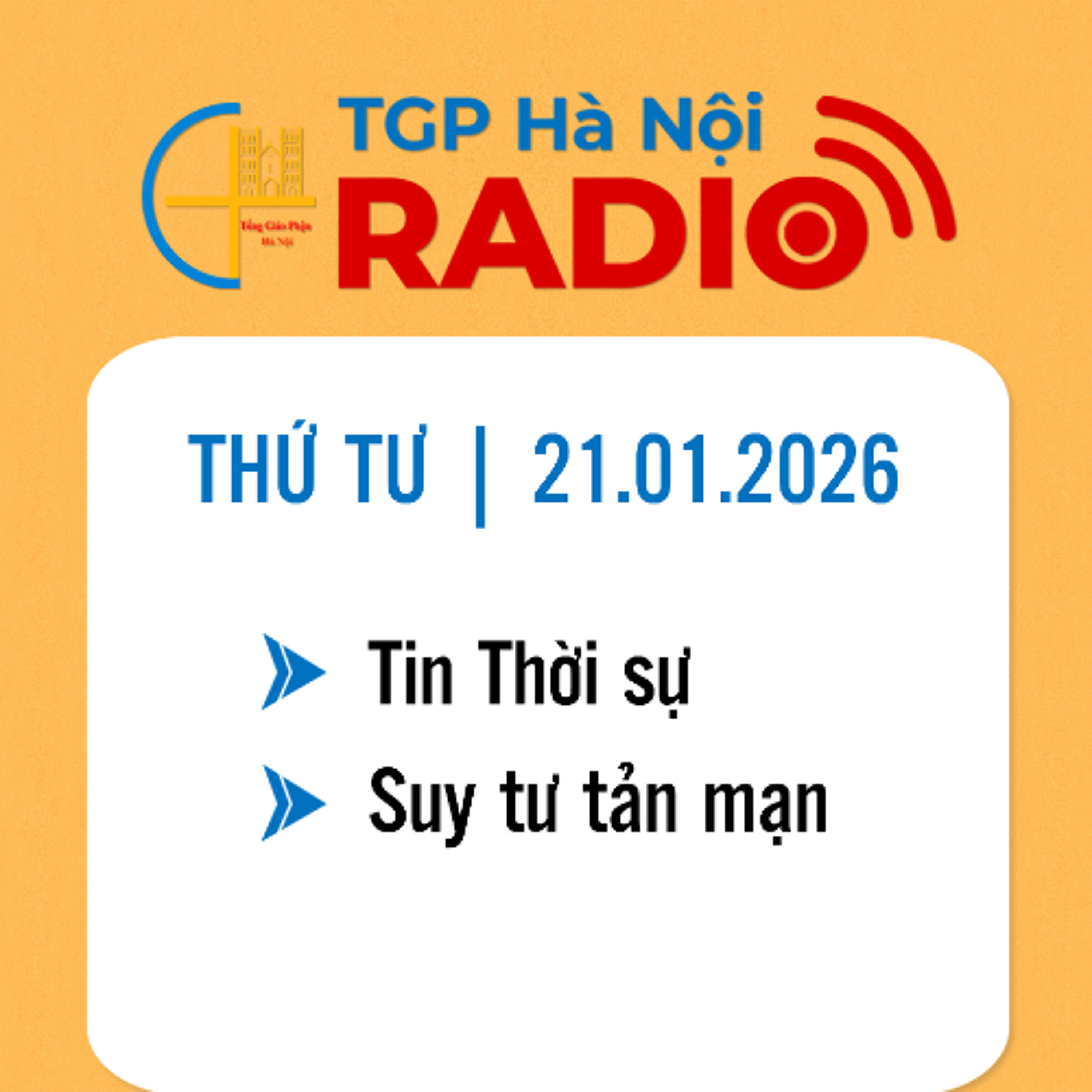 Thứ Tư ngày 21/01/2026