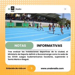 Bucaramanga es sede de los XXVIII Juegos Sudamericanos Escolares
