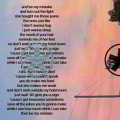 be my mistake
