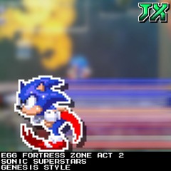 [16-Bit;Genesis]Egg Fortress Zone Act 2 - Sonic Superstars