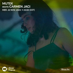 MUTEK invite CARMEN JACI - 22 Novembre 2023