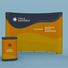 Stand Branding Mockup Template Free Kostenlos Downloaden