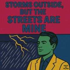 Storms outside, but the streets are mine