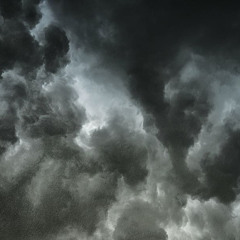 among the gray clouds