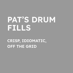 Pat's Drum Fills Demo Track