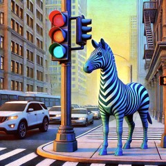 Das blaue Zebra