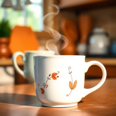 Steam risin' from my cup I'm sippin' slow